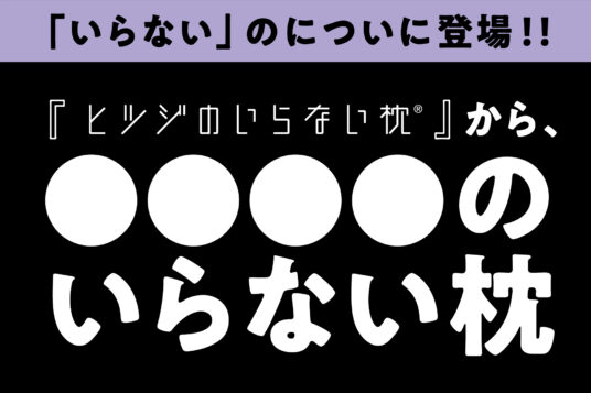 「ヒツジのいらない枕」があの“世界的キャラクター”と夢のコラボ 『〇〇〇〇のいらない枕』10月3日（金）～直営店舗にて先行販売決定！